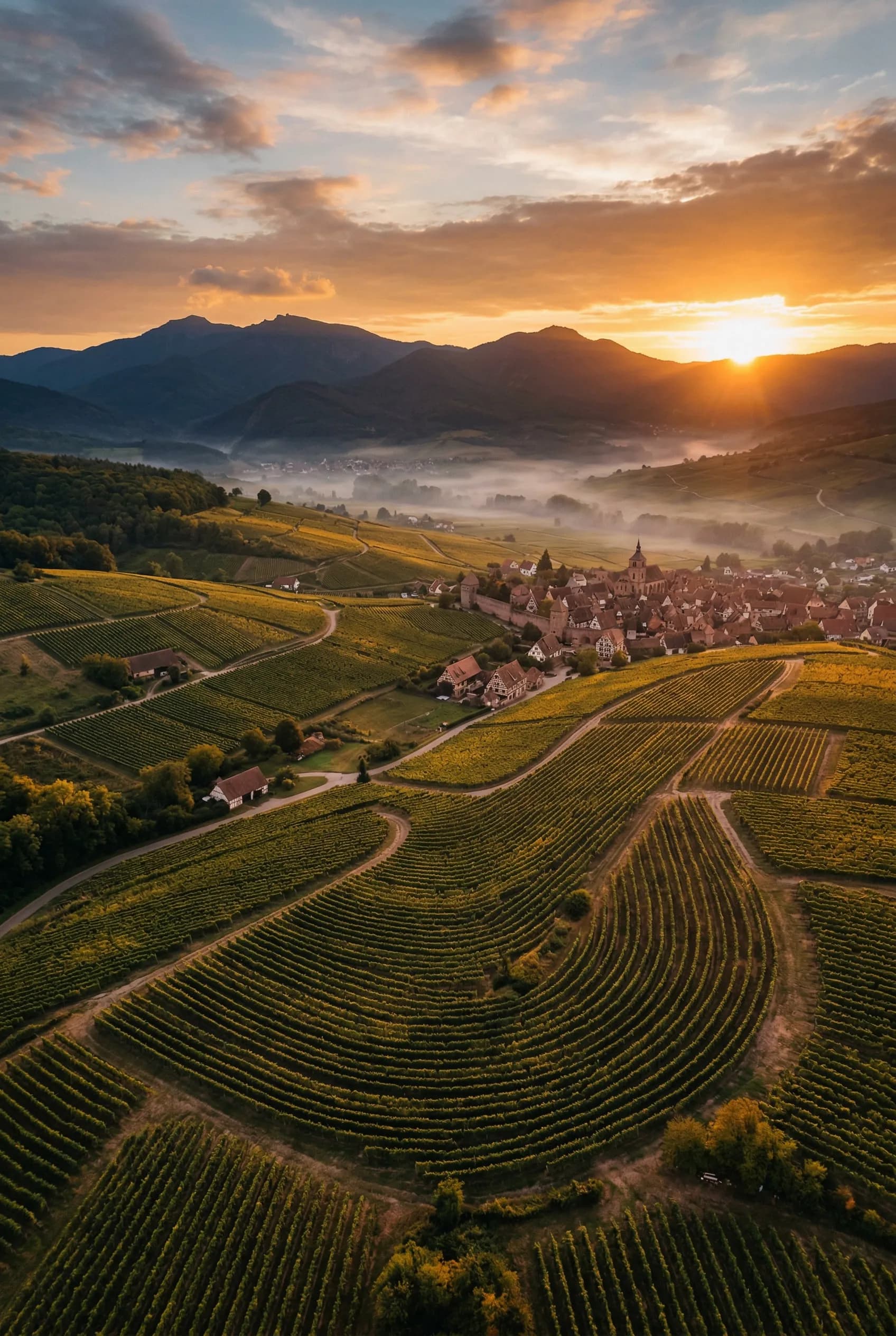 Mont Sainte-Odile et vignobles